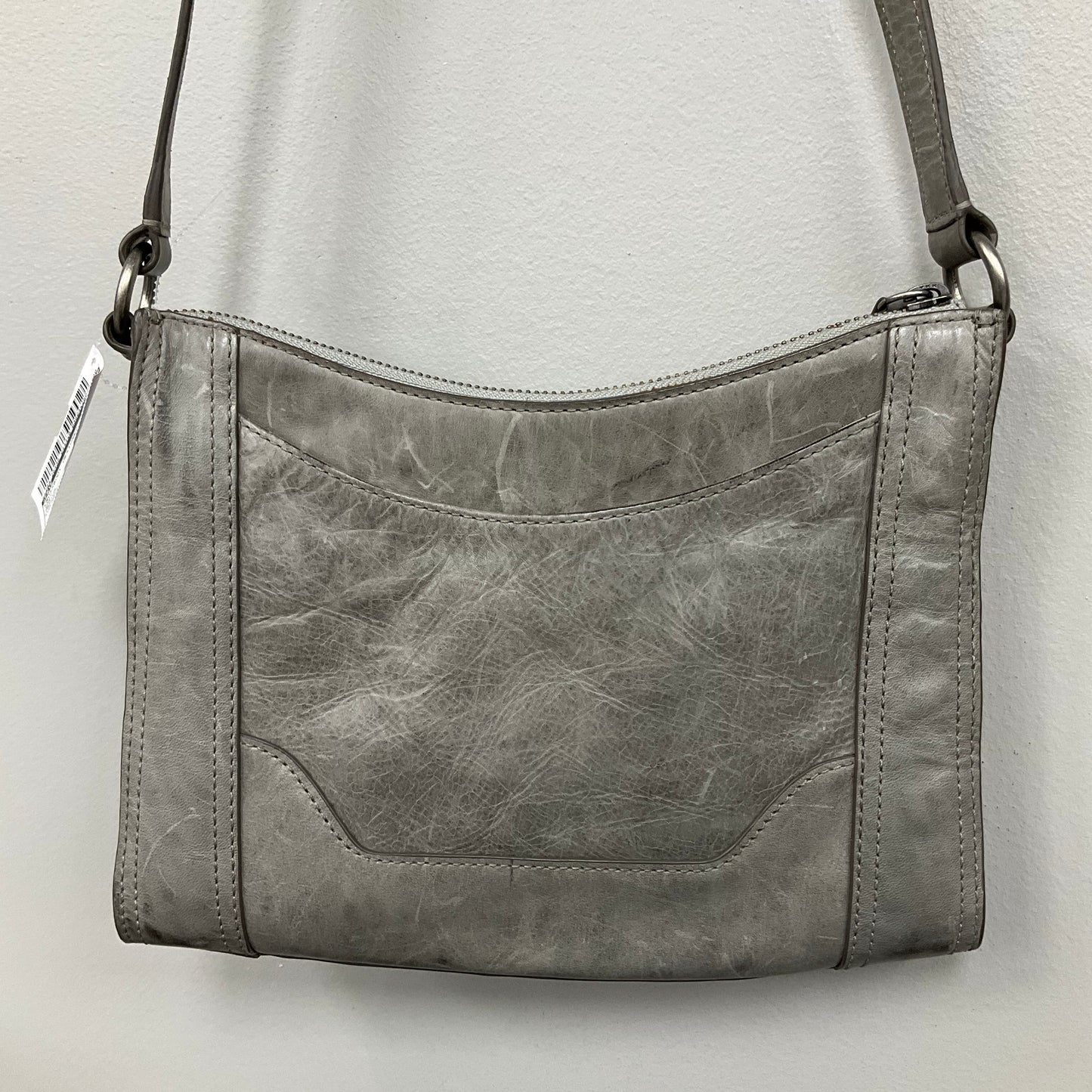 Crossbody Designer By Frye In Grey, Size:Medium