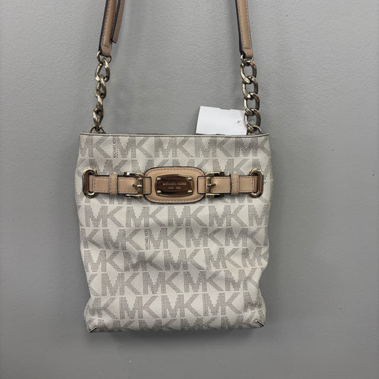 Crossbody Designer By Michael Kors In Cream & Tan, Size:Small