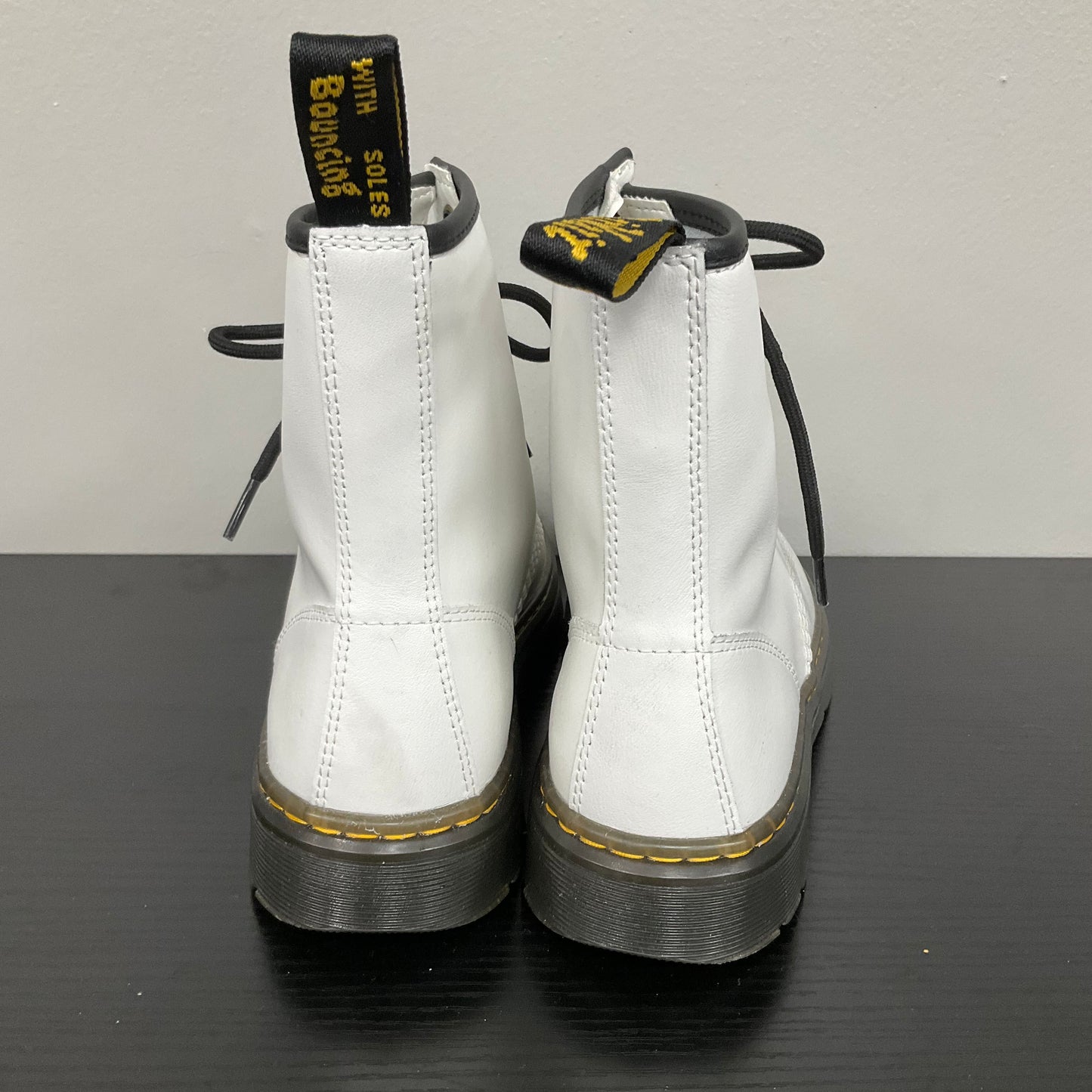 Boots Combat By Dr Martens In White, Size:7