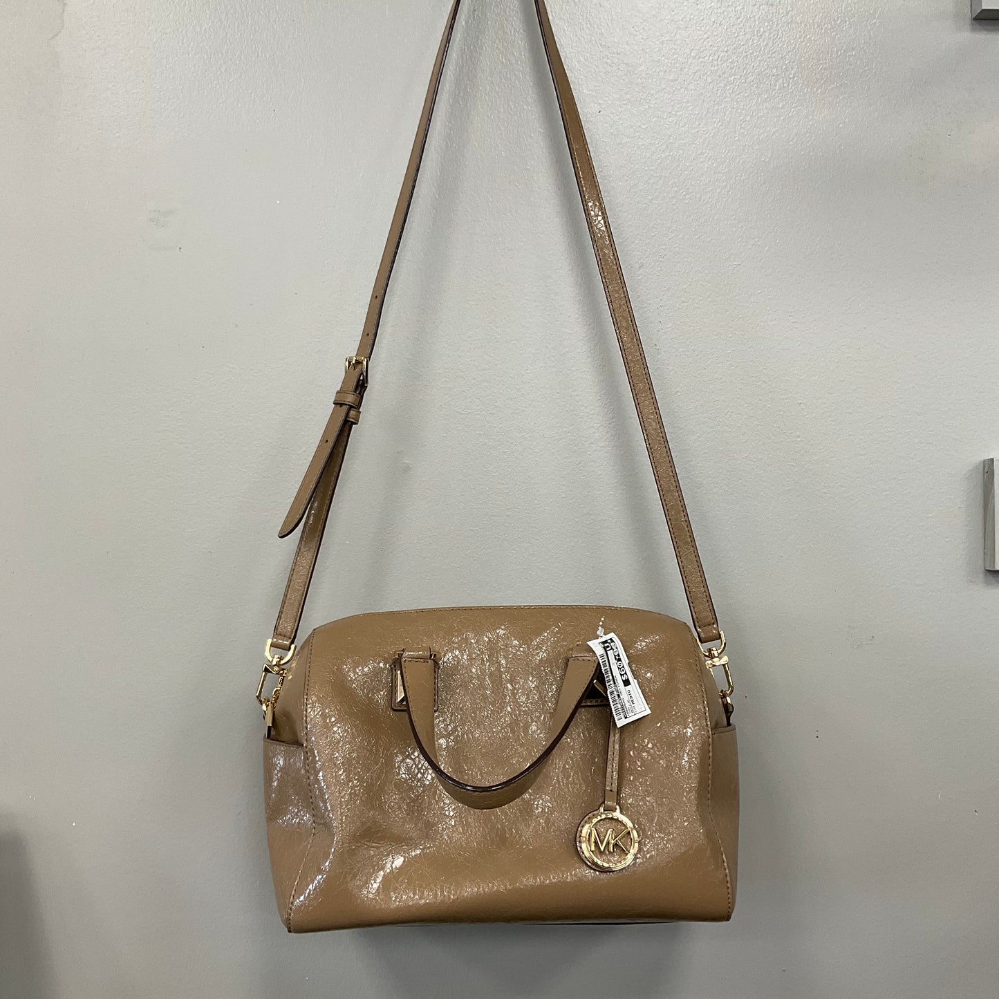 Handbag Designer By Michael Kors In Tan, Size:Medium
