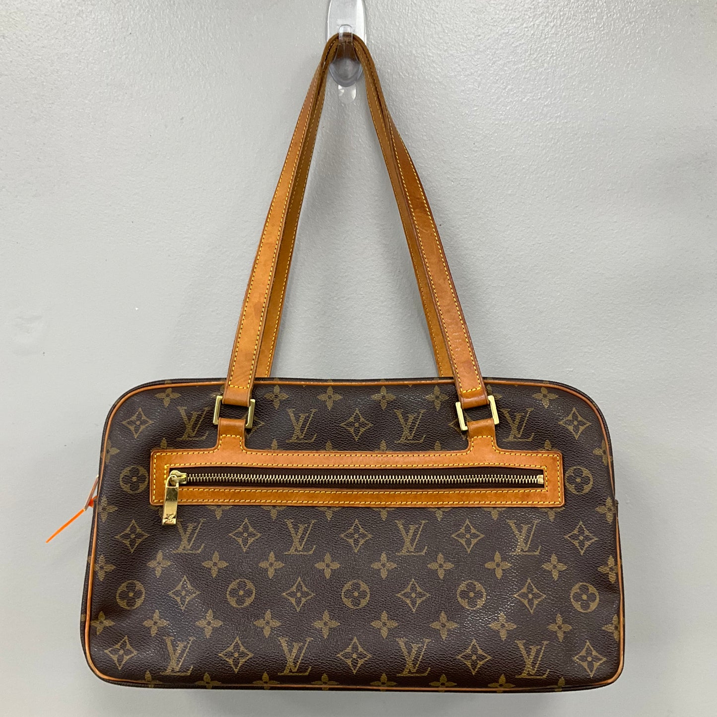 Handbag Luxury Designer By Louis Vuitton In Brown, Size:Medium
