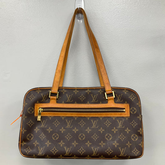 Handbag Luxury Designer By Louis Vuitton In Brown, Size:Medium