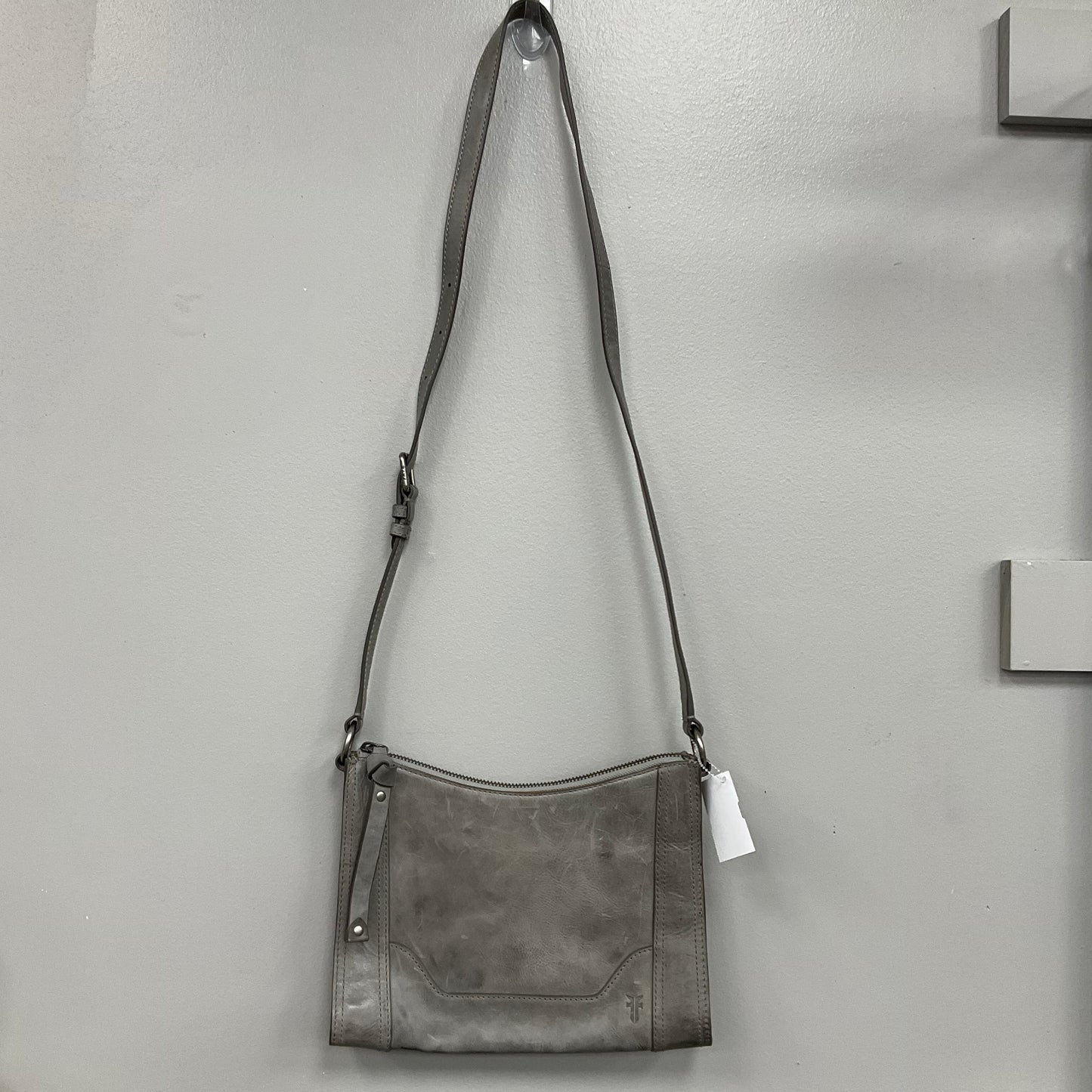 Crossbody Designer By Frye In Grey, Size:Medium