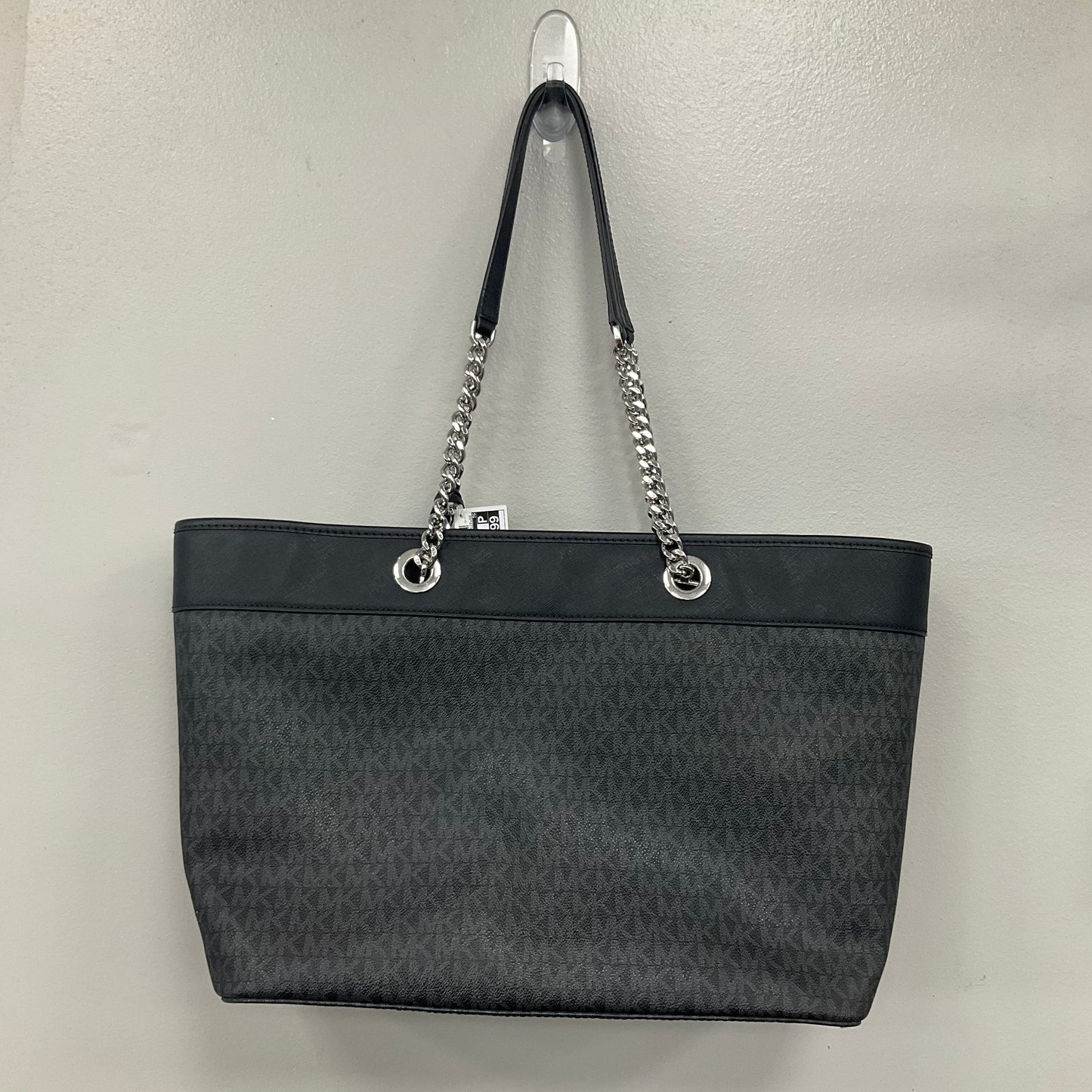 Handbag Designer By Michael Kors In Black & Grey, Size:Large