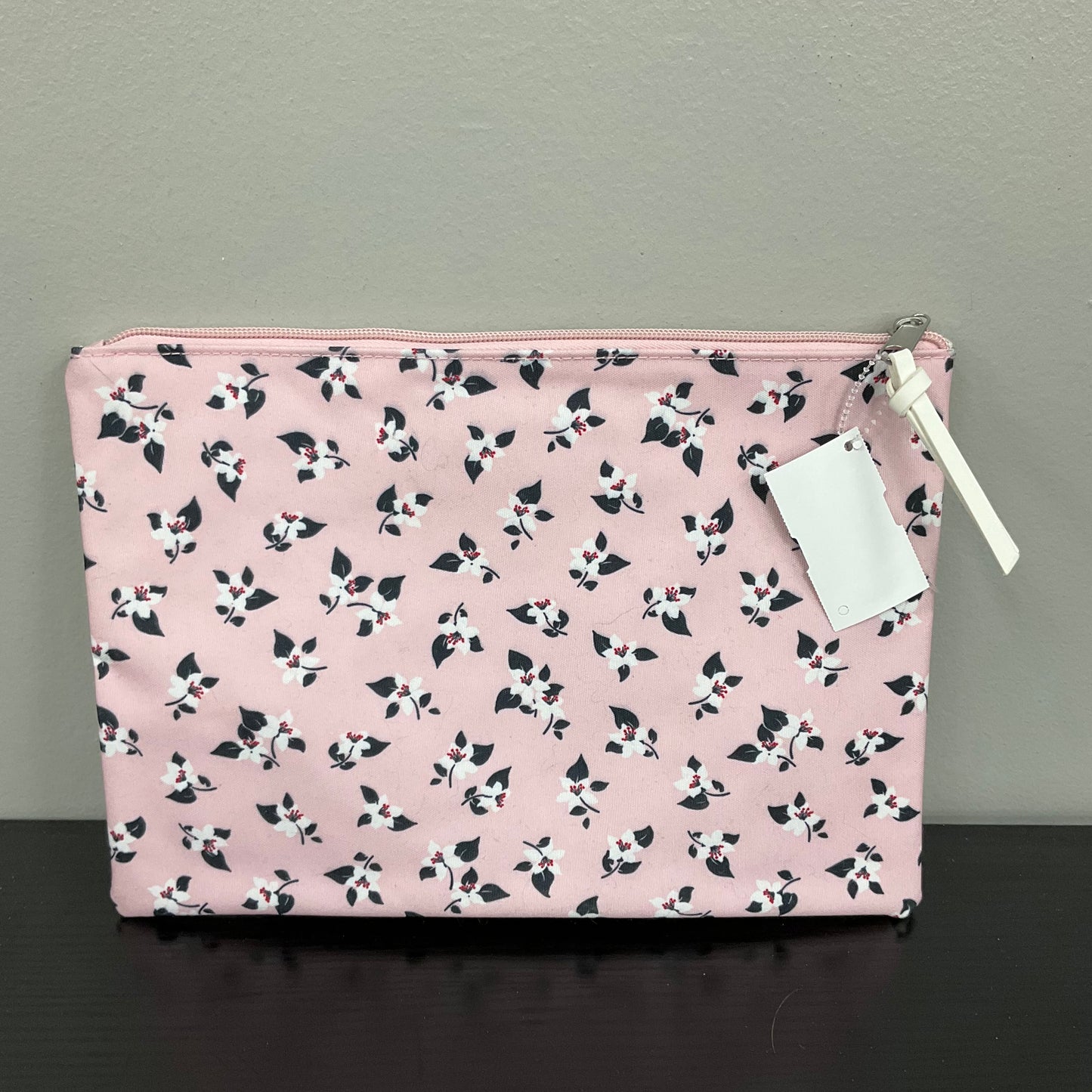 Makeup Bag Designer By Kate Spade In Floral Print, Size:Large