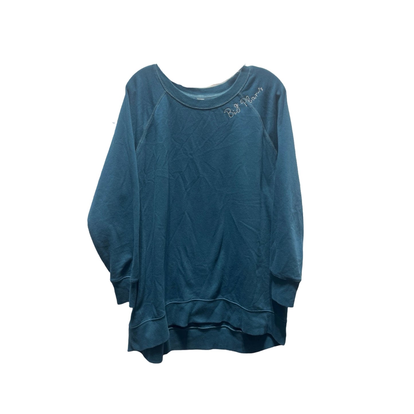 Sweatshirt Crewneck By Old Navy In Teal, Size: Xl