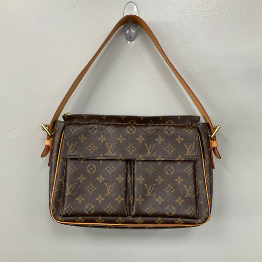 Handbag Luxury Designer By Louis Vuitton In Brown, Size:Medium