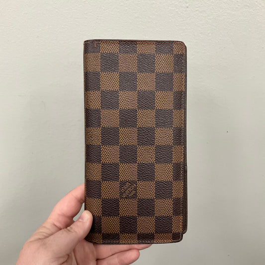 Wallet Luxury Designer By Louis Vuitton In Checkered Pattern, Size:Medium