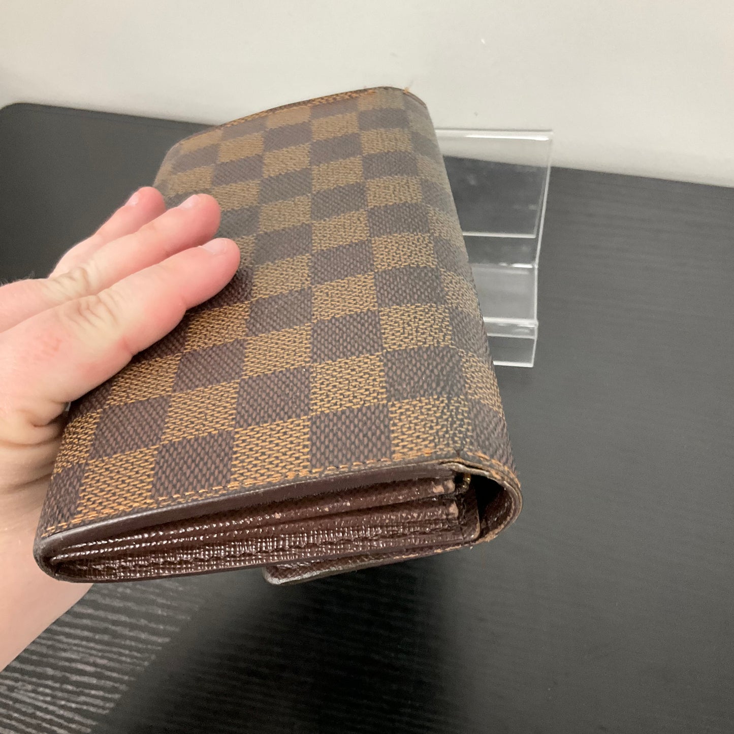 Wallet Luxury Designer By Louis Vuitton In Checkered Pattern, Size:Medium