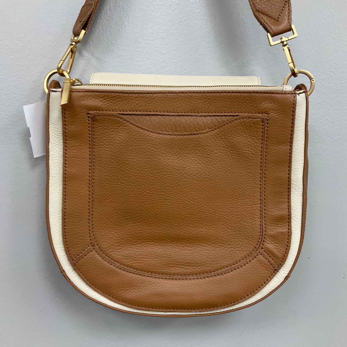 KAYCE SADDLE BAG by HAMMITT In BROWN & CREAM, Size: MEDIUM