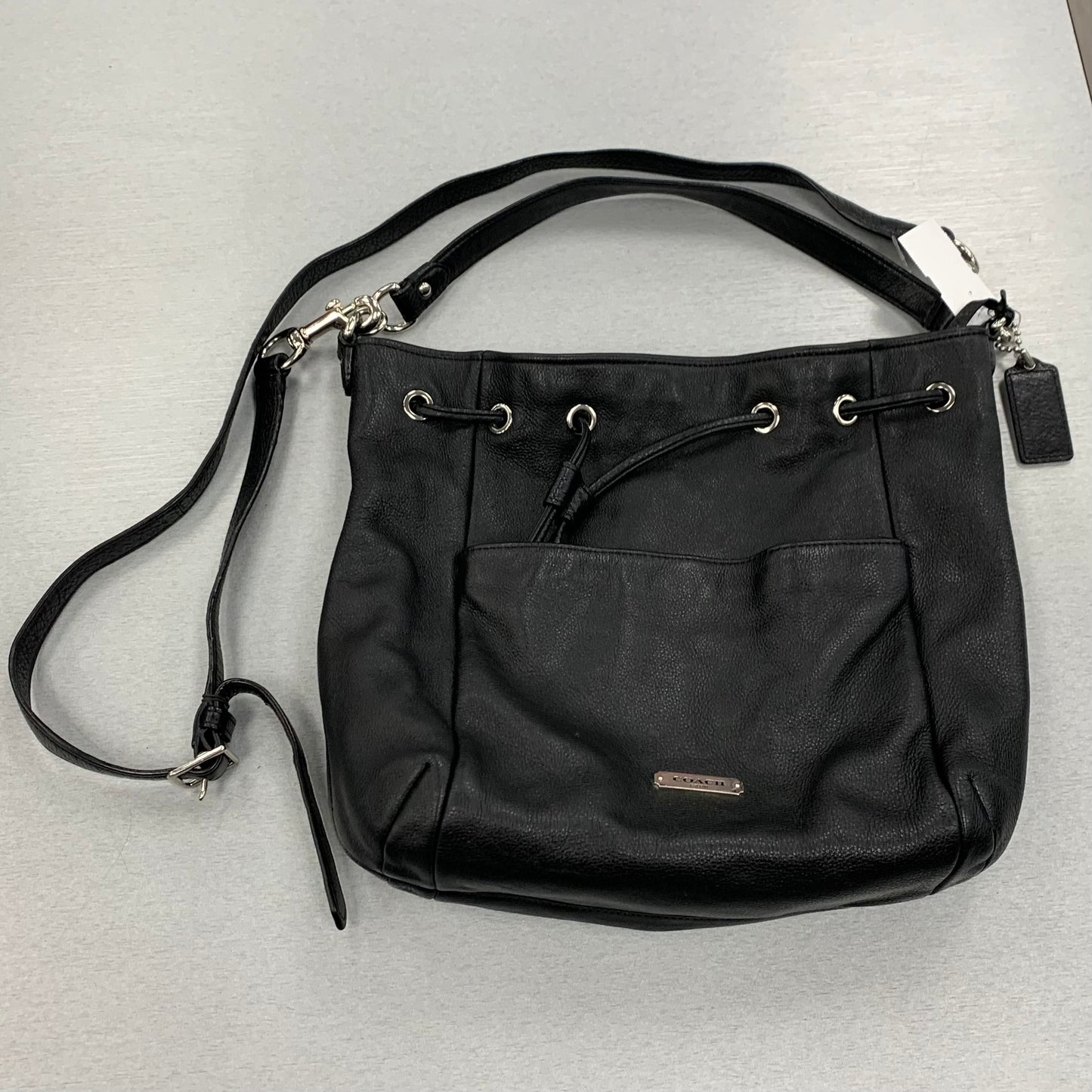 Handbag Designer By Coach In Black, Size:Medium