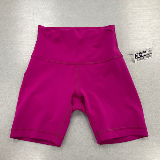 Athletic Shorts By Lululemon In Pink, Size:2