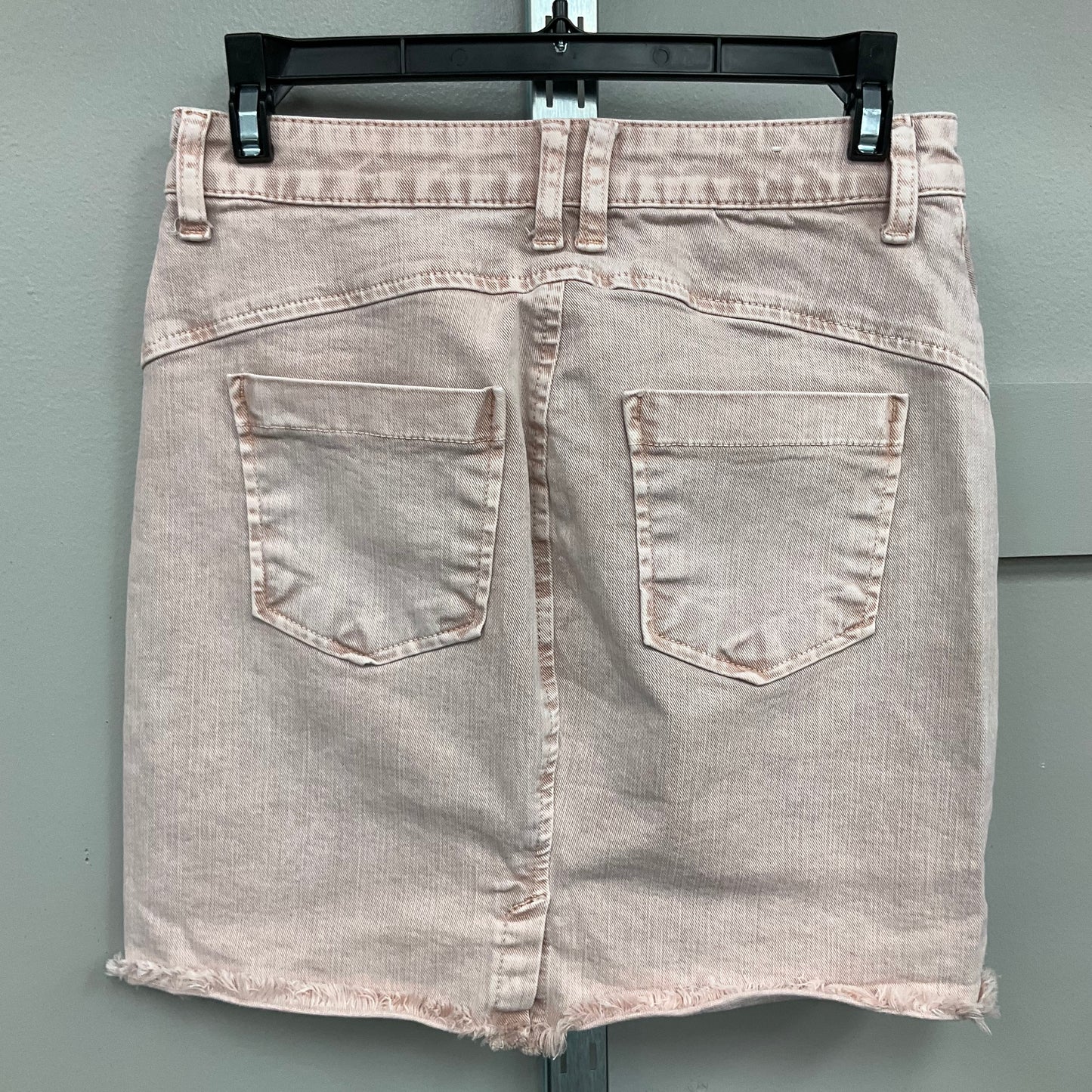 Skirt Mini & Short By Wash Lab In Pink Denim, Size:0