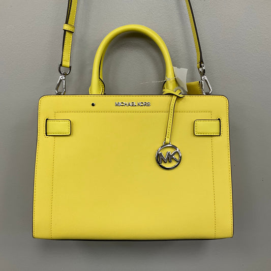Handbag Designer By Michael Kors In Yellow, Size:Medium