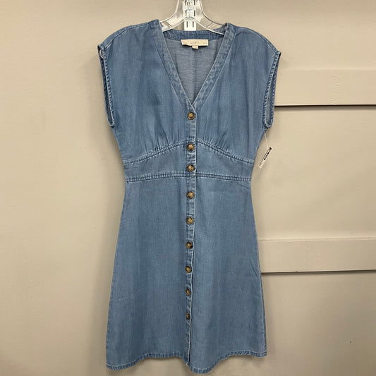 Dress Casual Short By Loft In Blue Denim, Size:0P