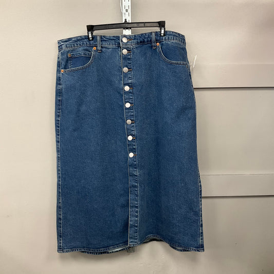 SKIRT MAXI by UNIVERSAL THREAD In BLUE DENIM, Size: 16