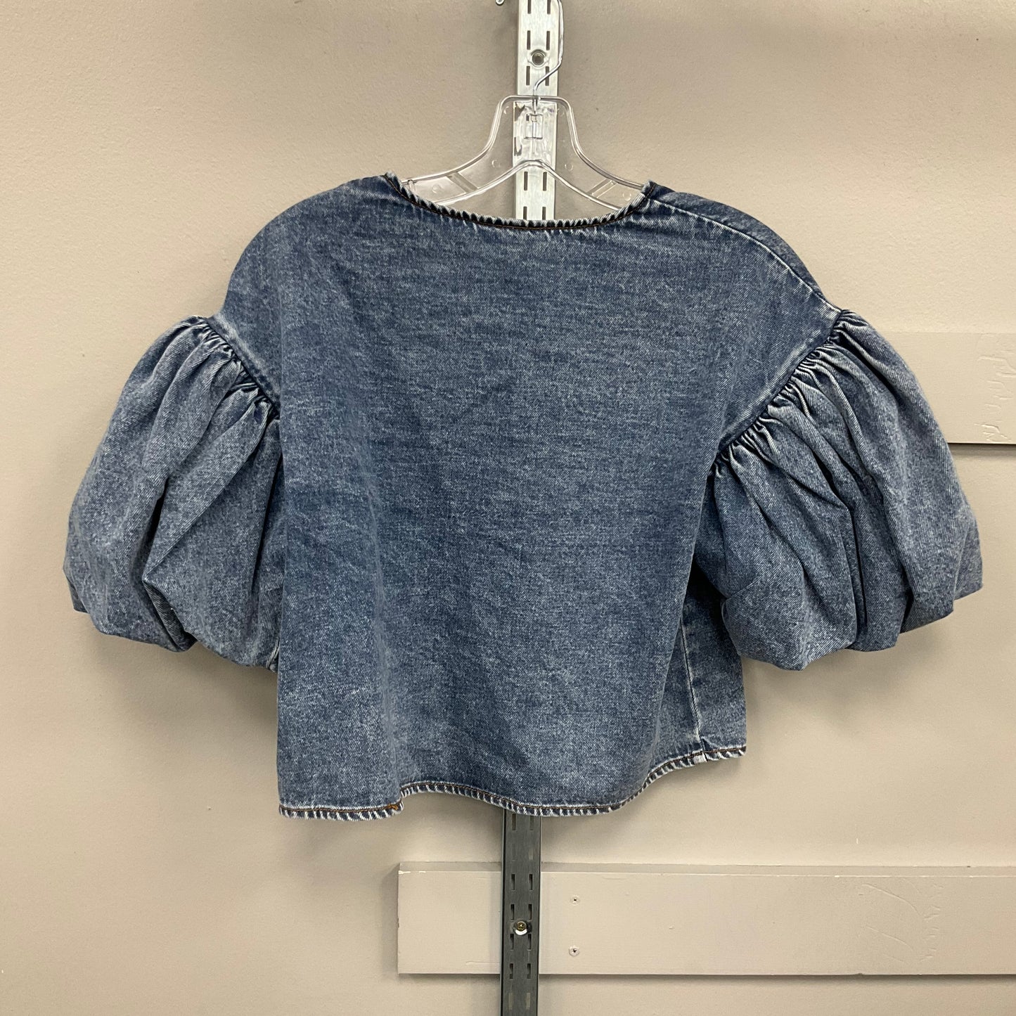 TOP SS by FUTURE COLLECTIVE In BLUE DENIM, Size: XS