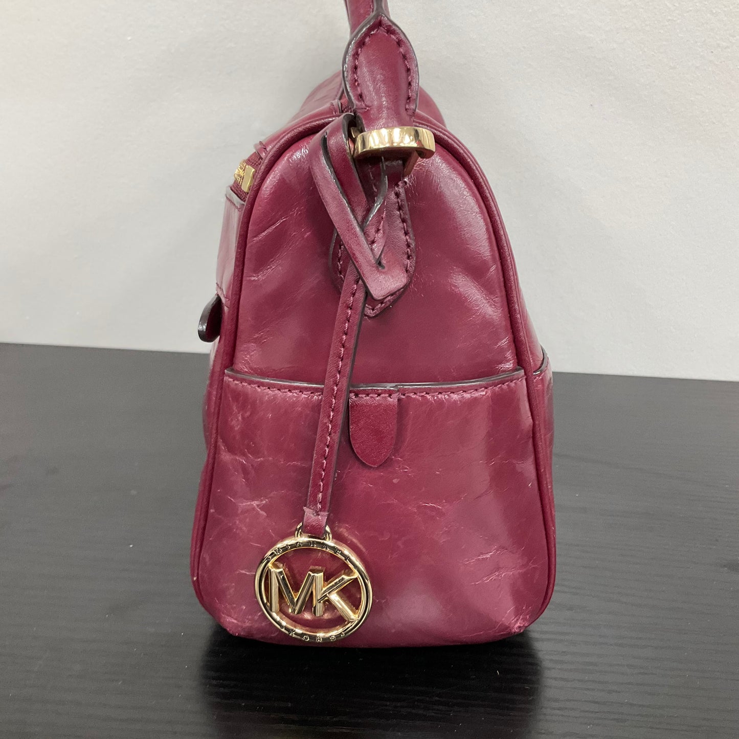 Handbag Designer By Michael Kors In Purple, Size:Small