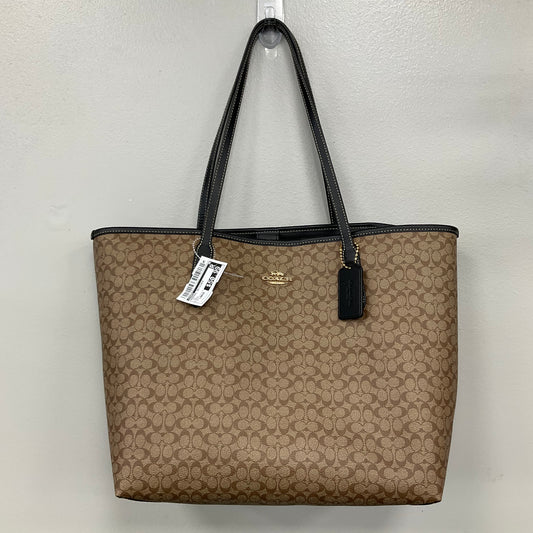Handbag Designer By Coach In Tan, Size:Large