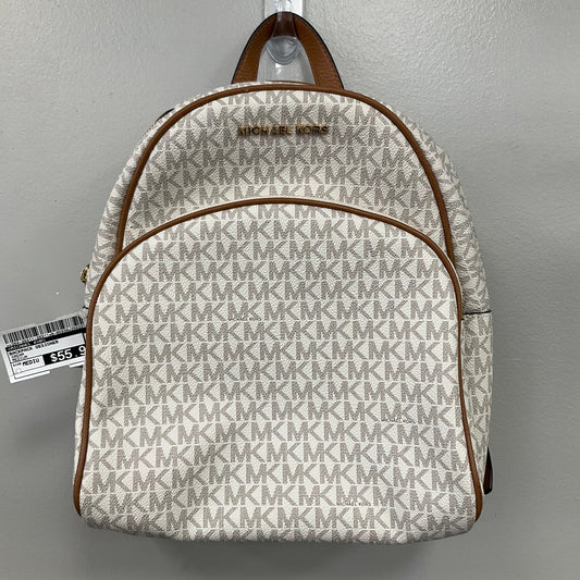 Backpack Designer By Michael Kors In Cream, Size:Medium