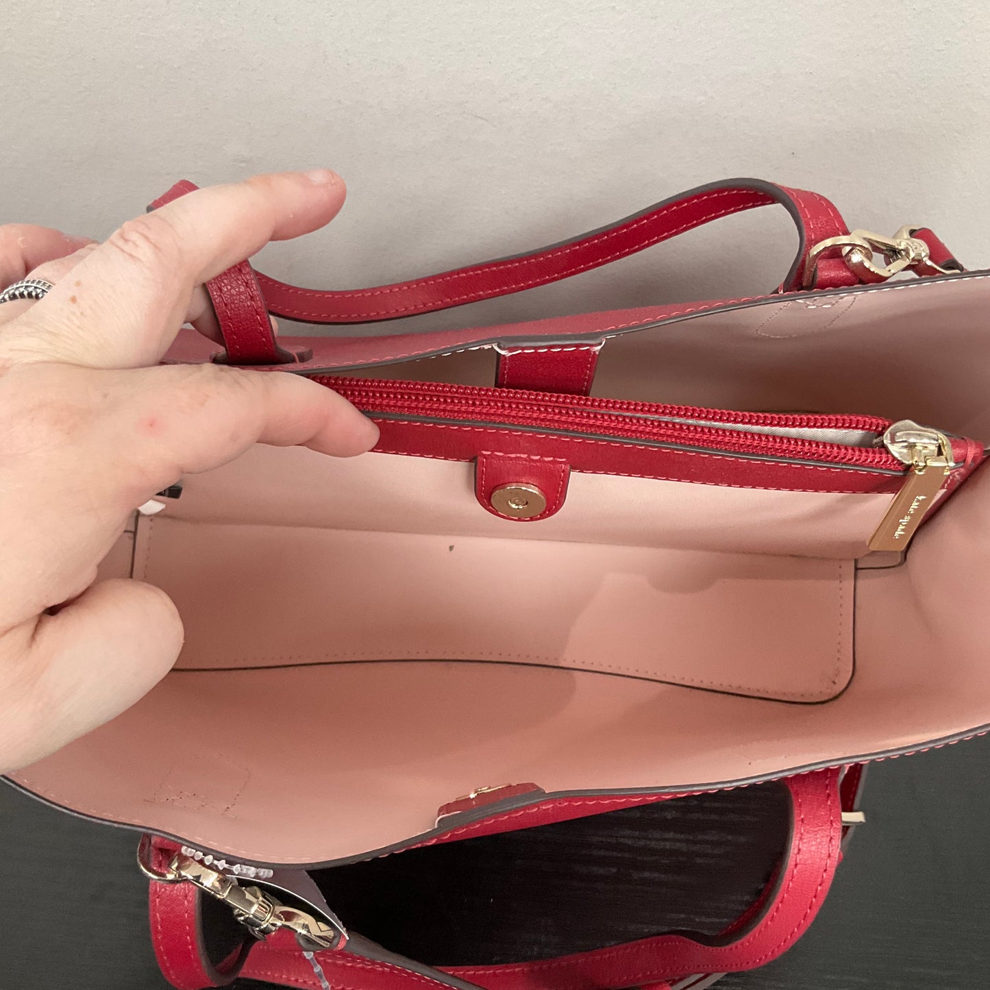 Crossbody Designer By Kate Spade In Red, Size:Medium