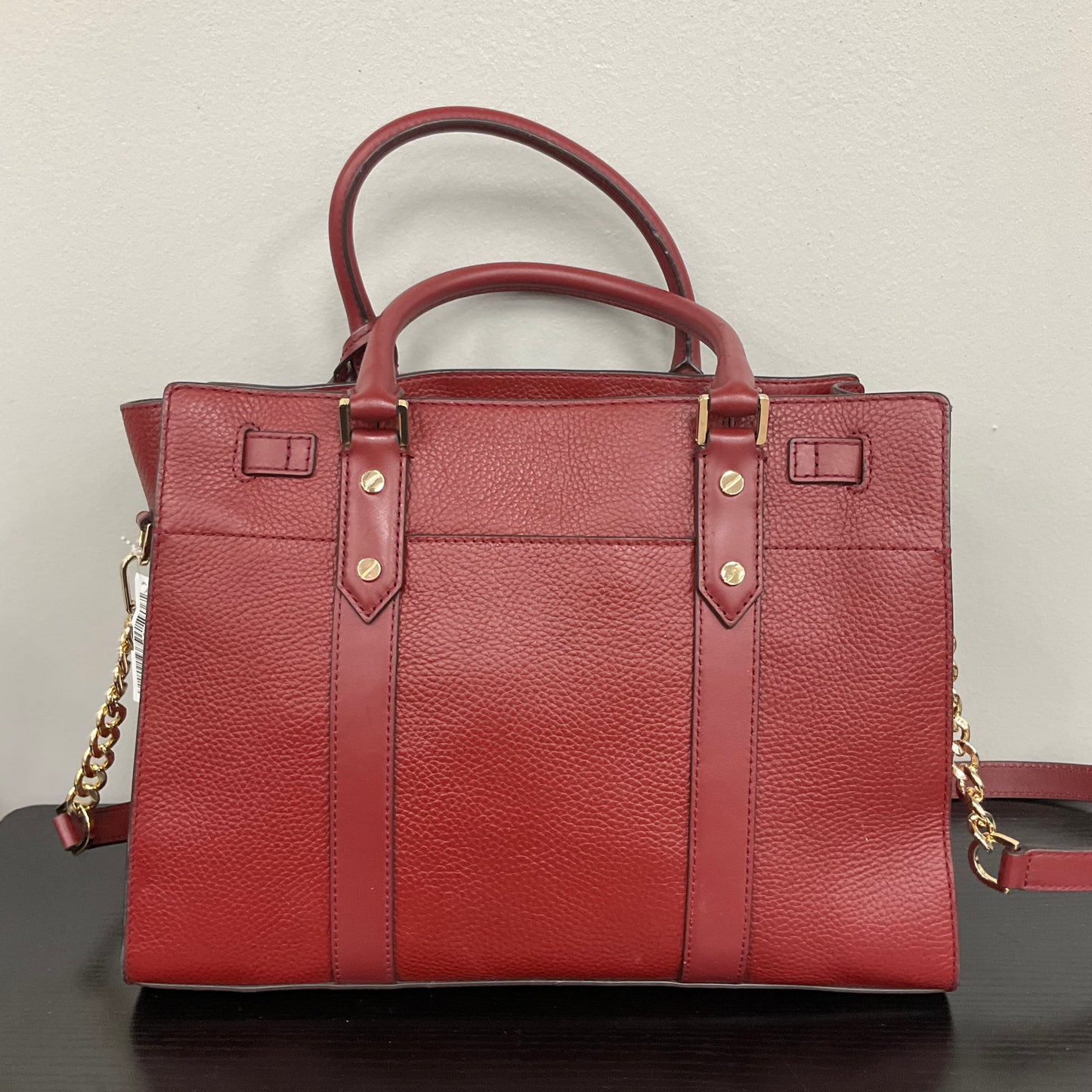 Handbag Designer By Michael Kors In Red, Size:Medium