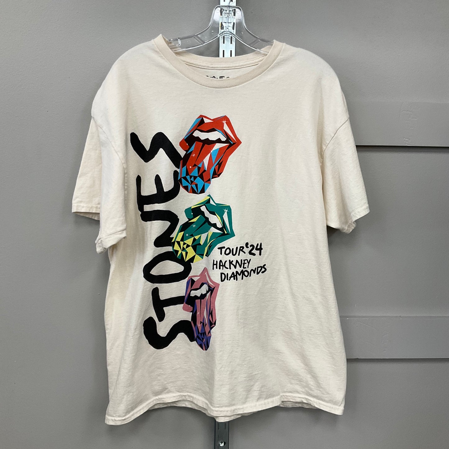 TOP SS by ROLLING STONES In CREAM, Size: XL