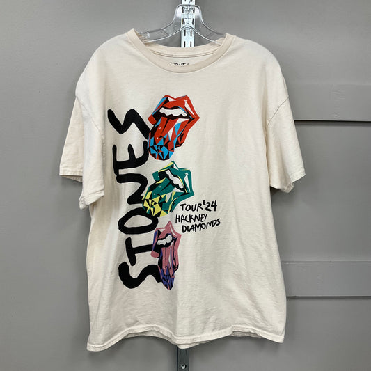 TOP SS by ROLLING STONES In CREAM, Size: XL