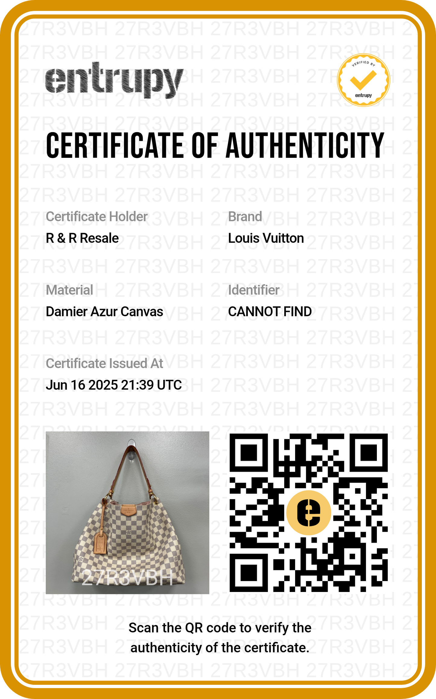 Handbag Luxury Designer By Louis Vuitton In Checkered Pattern, Size:Medium