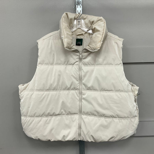 Vest Puffer & Quilted By Wild Fable In Cream, Size:2X