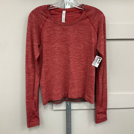 ATHLETIC TOP LS CREWNECK by LULULEMON In STRIPED PATTERN, Size: 10
