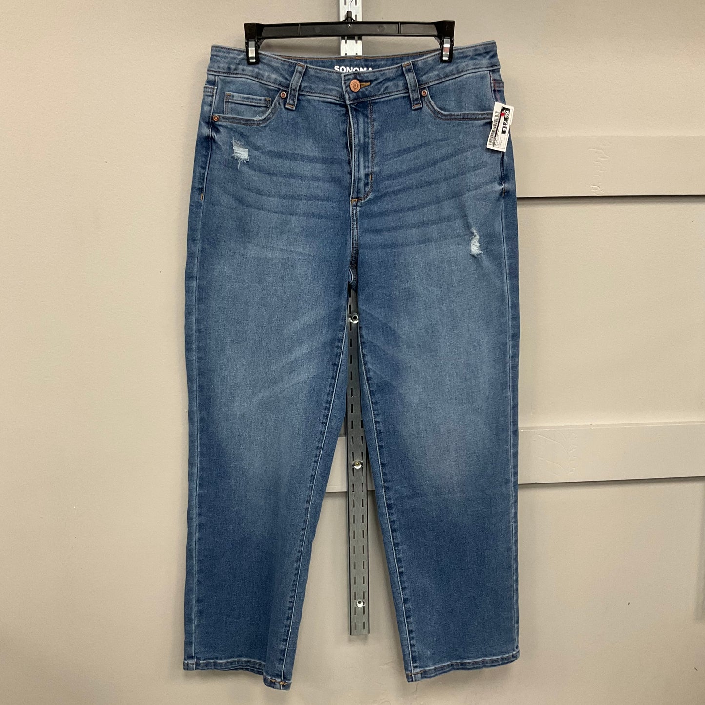 JEANS CROPPED by SONOMA In BLUE DENIM, Size: 10