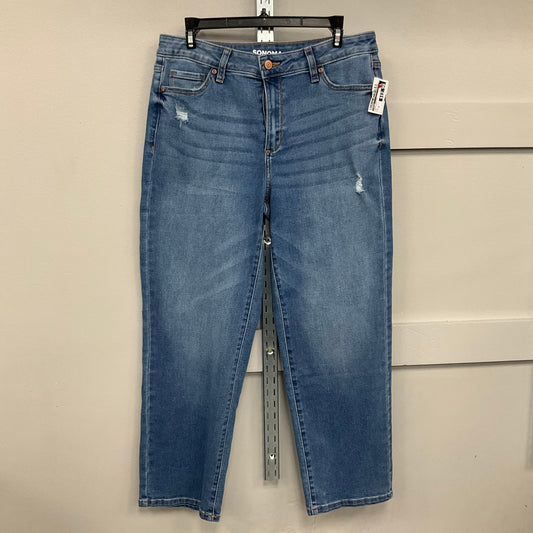 JEANS CROPPED by SONOMA In BLUE DENIM, Size: 10