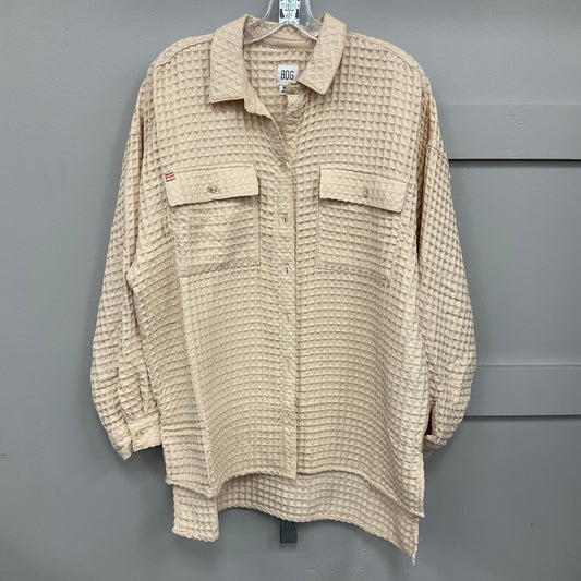Jacket Shirt By Bdg In Cream, Size:M