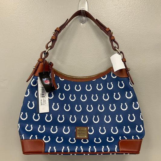 NFL Colts Handbag Designer By Dooney And Bourke In Blue, Size:Medium