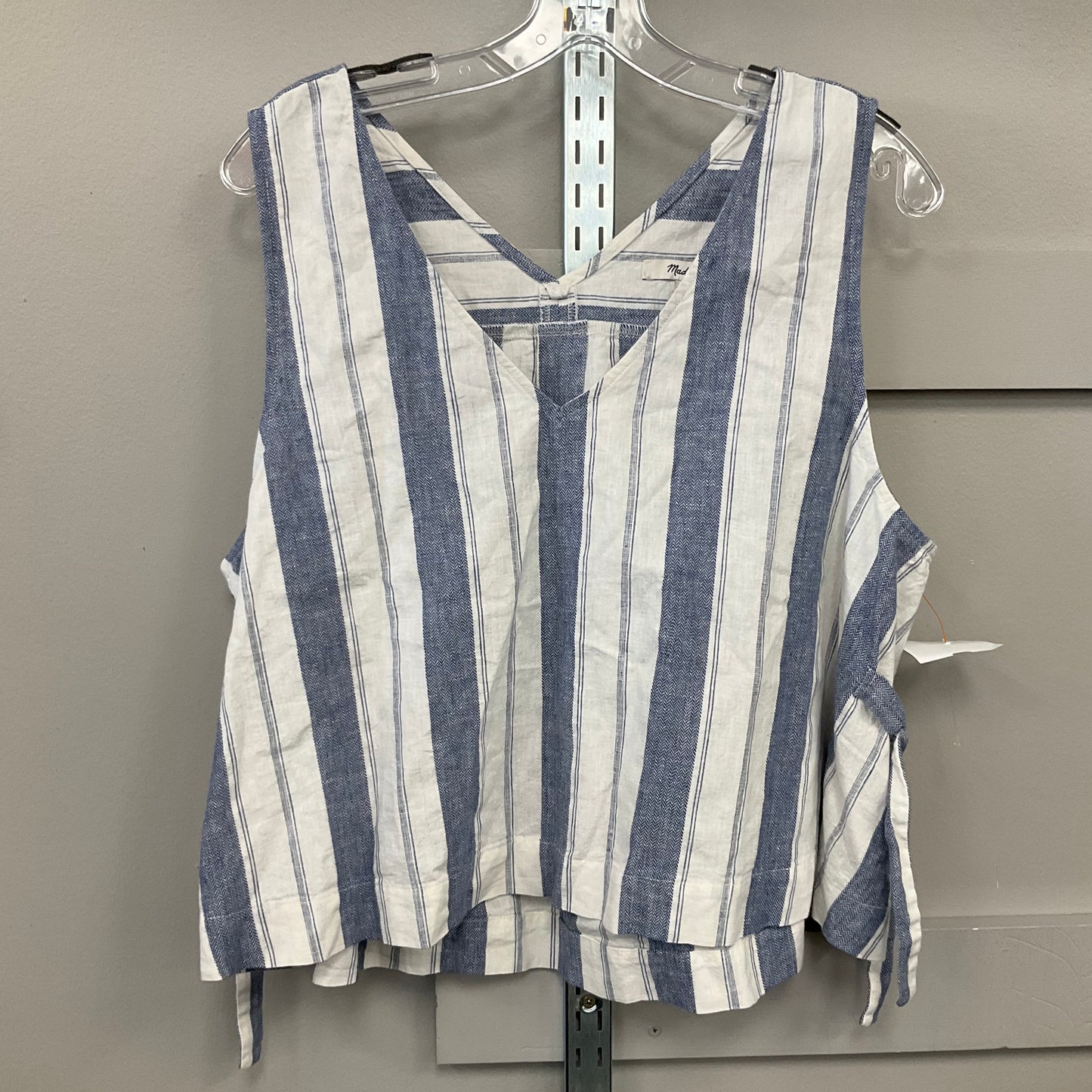 TOP SLEEVELESS by MADEWELL In STRIPED PATTERN, Size: XL