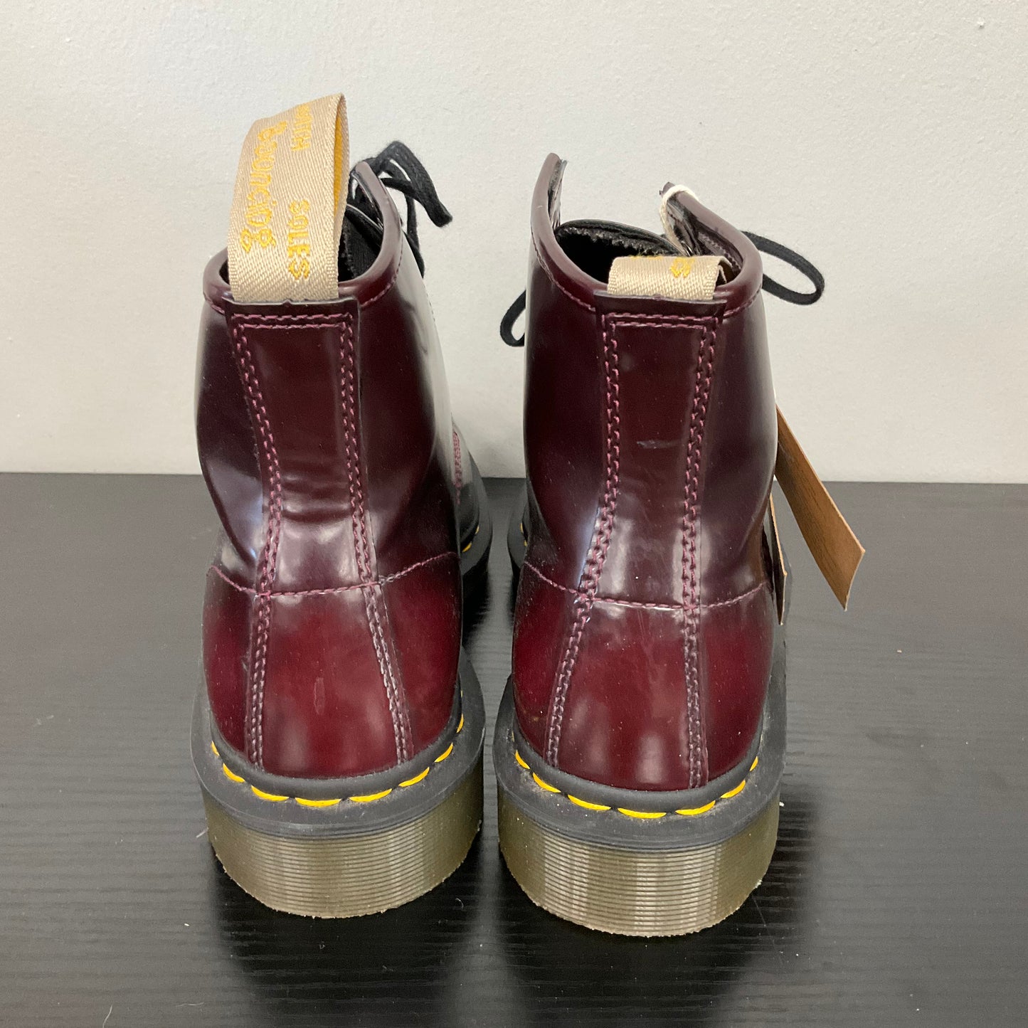 BOOTS COMBAT by DR MARTENS In MAROON, Size: 9