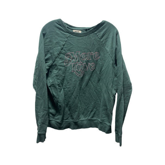 Sweatshirt Crewneck By Clothes Mentor In Green, Size: M