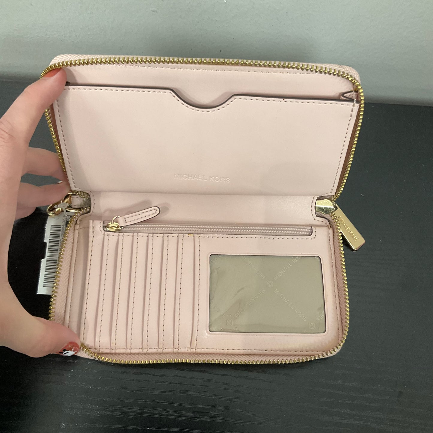 Wallet Designer By Michael Kors In Cream, Size:Small