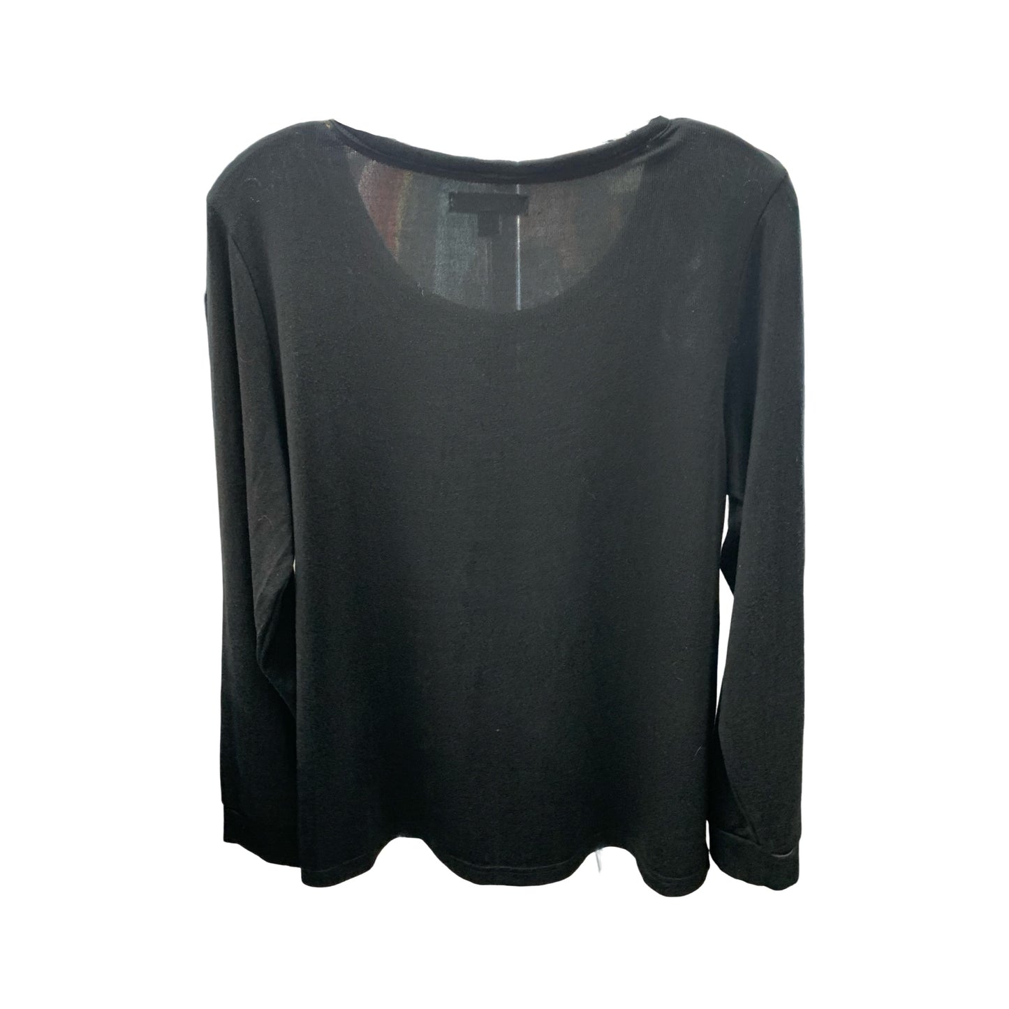 Top Long Sleeve By Rae Dunn In Black, Size: L