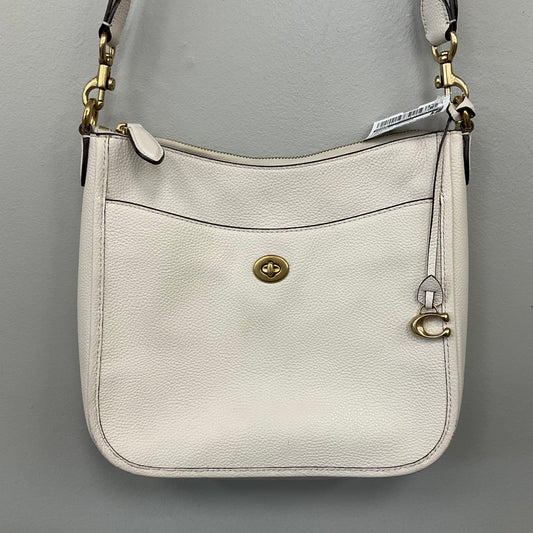 Crossbody Designer By Coach In Cream, Size:Small