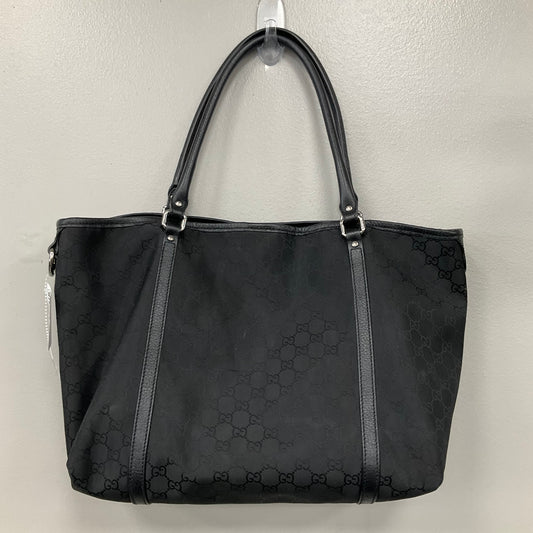 Tote Luxury Designer By Gucci In Black, Size:Medium