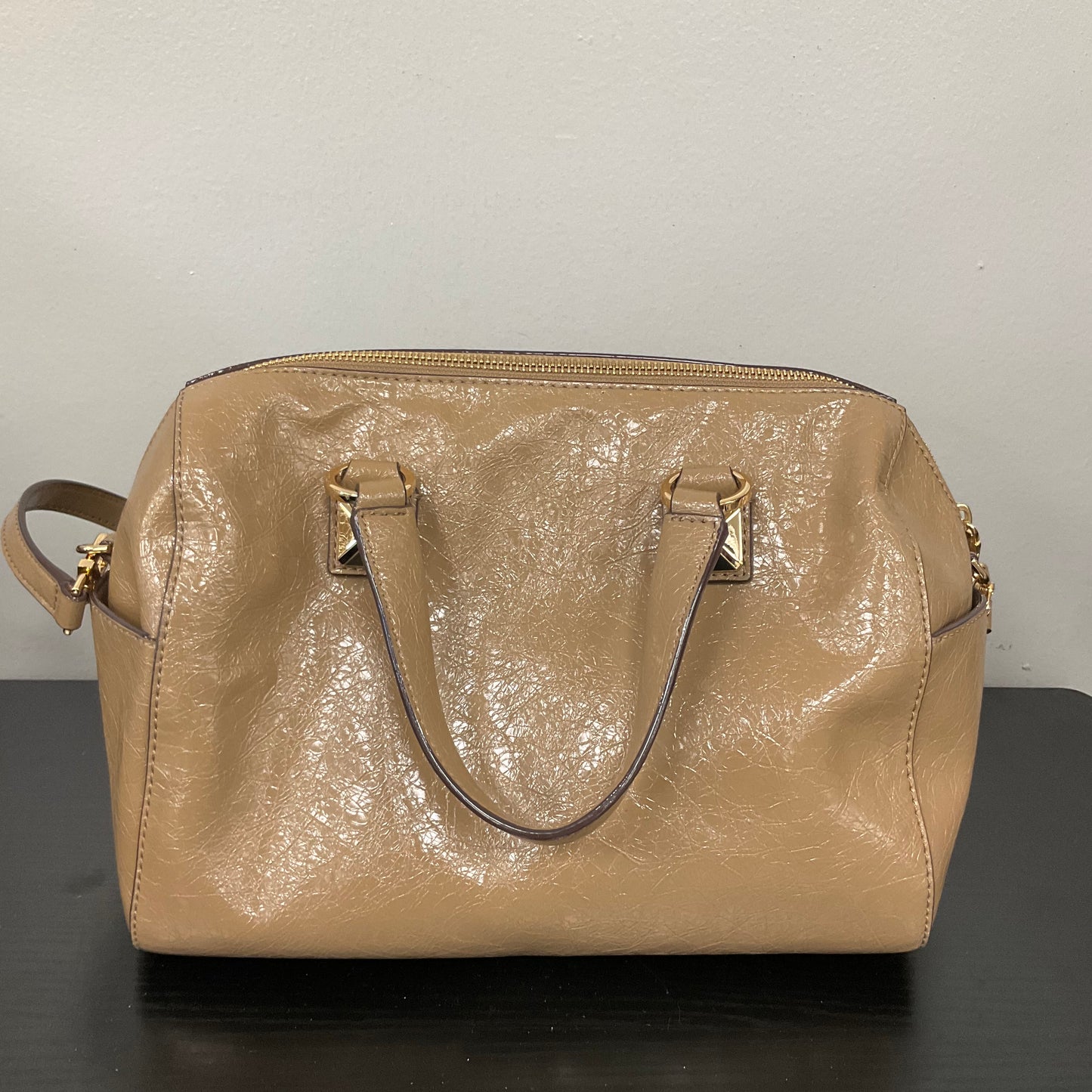 Handbag Designer By Michael Kors In Tan, Size:Medium