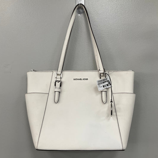 Handbag Designer By Michael Kors In White, Size:Large