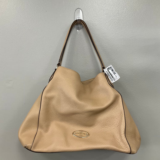 Handbag Designer By Coach In Tan, Size:Medium