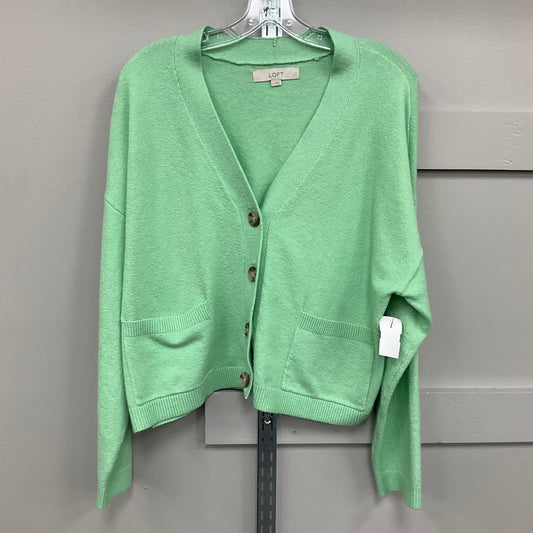 CARDIGAN by LOFT In GREEN, Size: L