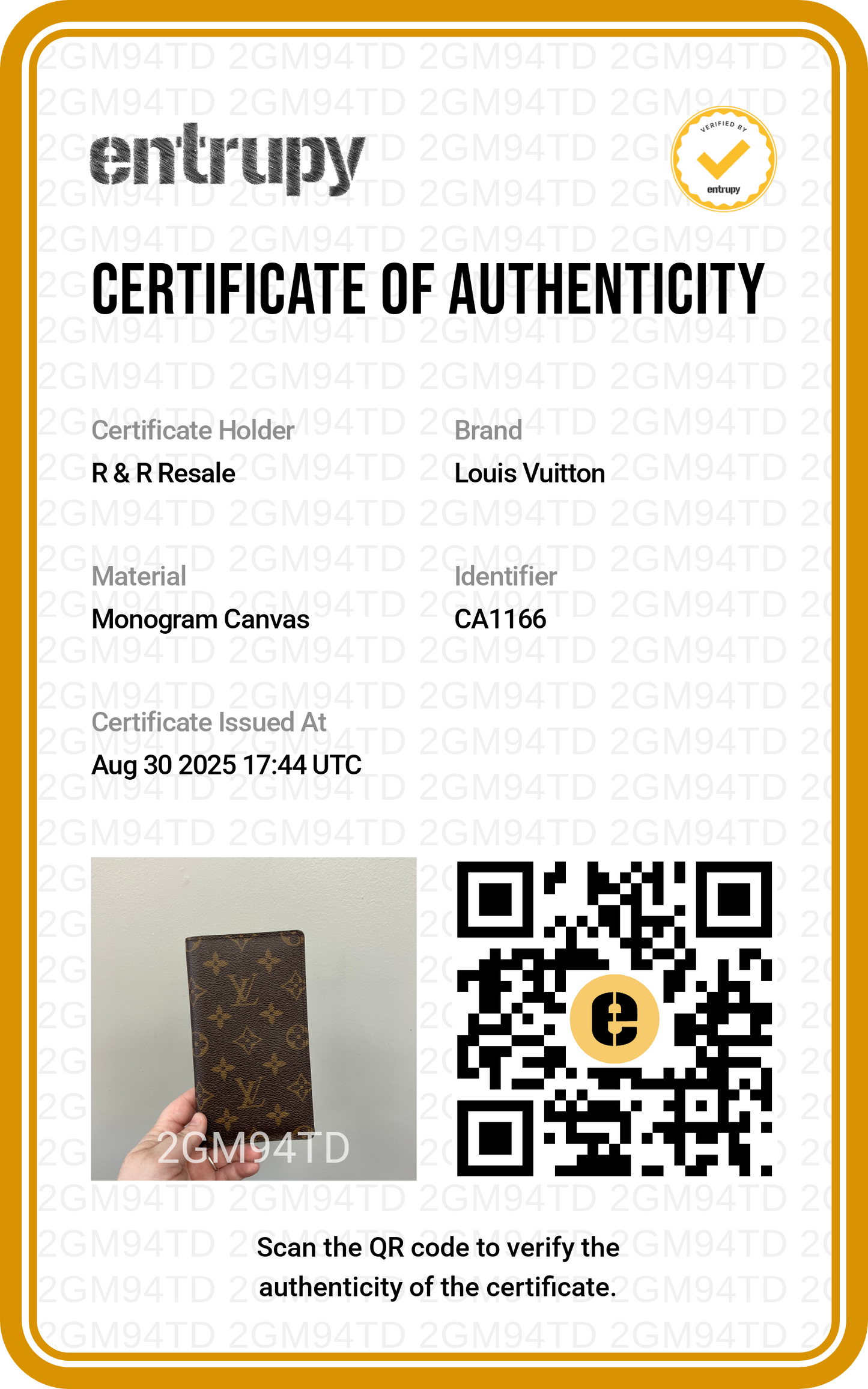 Wallet Luxury Designer By Louis Vuitton In Brown, Size:Medium