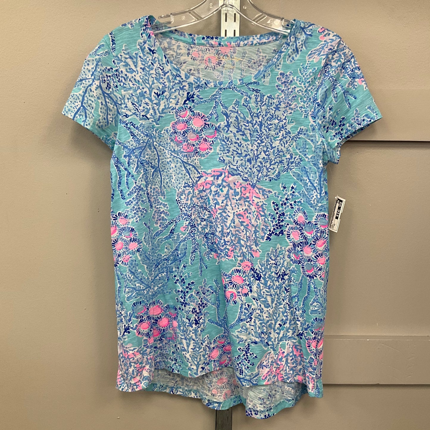 Top Ss Designer By Lilly Pulitzer In Blue, Size:Xs