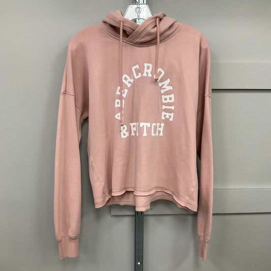 Sweatshirt Hoodie By Abercrombie And Fitch In Pink, Size:M