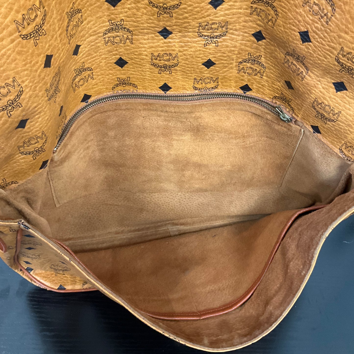 CROSSBODY LUXURY DESIGNER by MCM In BROWN, Size: LARGE